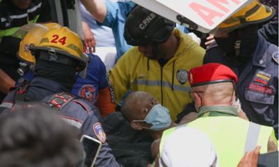 Venezuela reporta 33 personas rescatadas con vida tras el terremoto