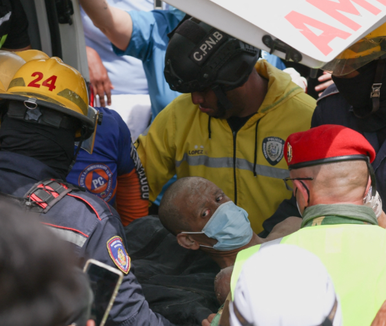 Venezuela reporta 33 personas rescatadas con vida tras el terremoto