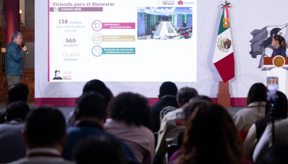 Vivienda para el Bienestar avanza con más de 274 mil viviendas en construcción en todo el país
