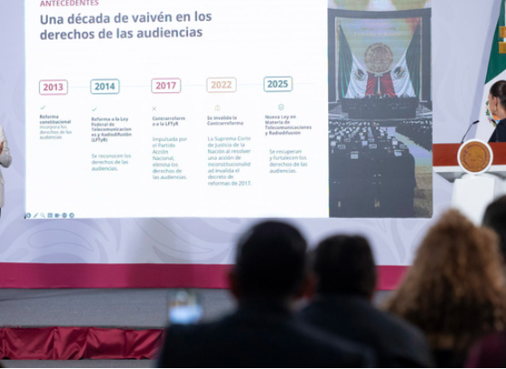 Consulta pública sobre derechos de las audiencias estará abierta hasta el 21 de agosto: Sheinbaum