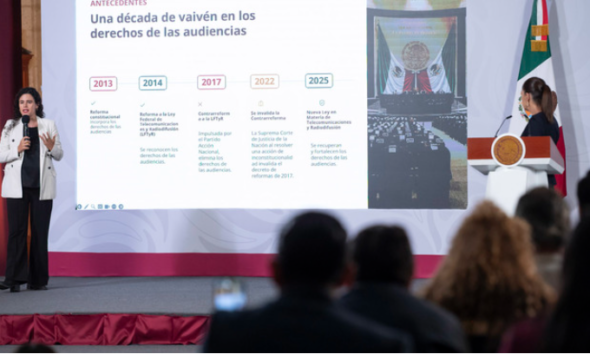 Consulta pública sobre derechos de las audiencias estará abierta hasta el 21 de agosto: Sheinbaum