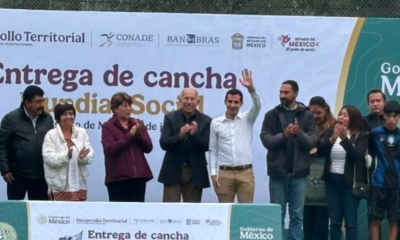 Inauguran cancha de fútbol en Texcoco para fortalecer la activación física y el desarrollo comunitario
