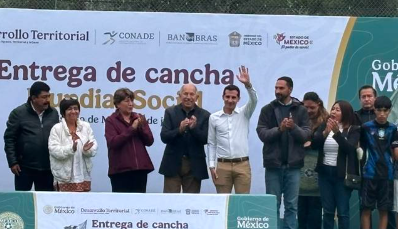 Inauguran cancha de fútbol en Texcoco para fortalecer la activación física y el desarrollo comunitario