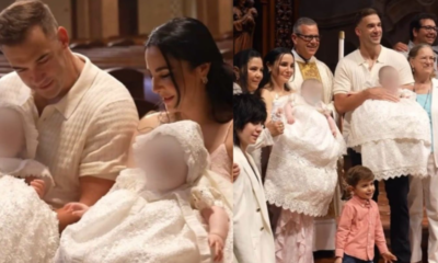 Martha Higareda y Lewis Howes celebran el bautizo de sus mellizas