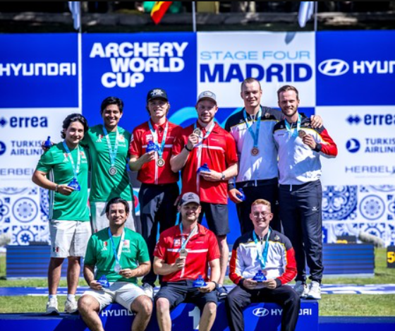 México conquista dos medallas de plata en la Copa del Mundo de Tiro con Arco Madrid 2026