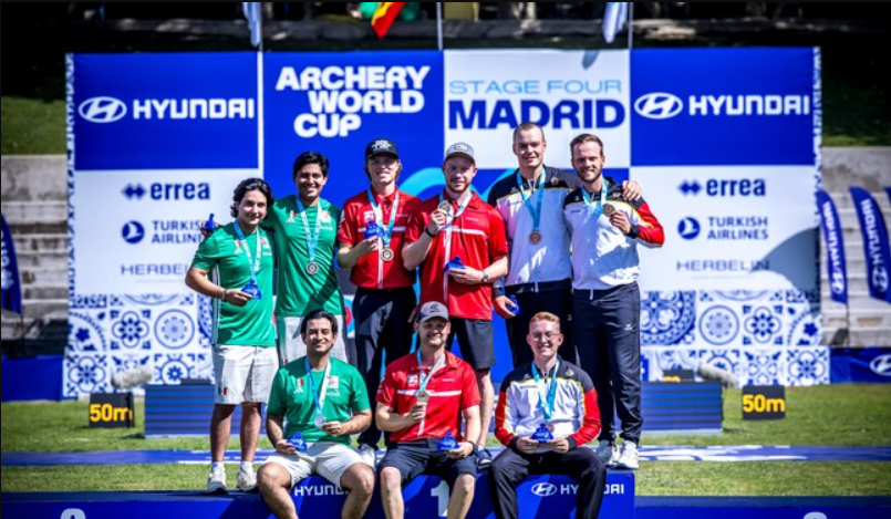 México conquista dos medallas de plata en la Copa del Mundo de Tiro con Arco Madrid 2026