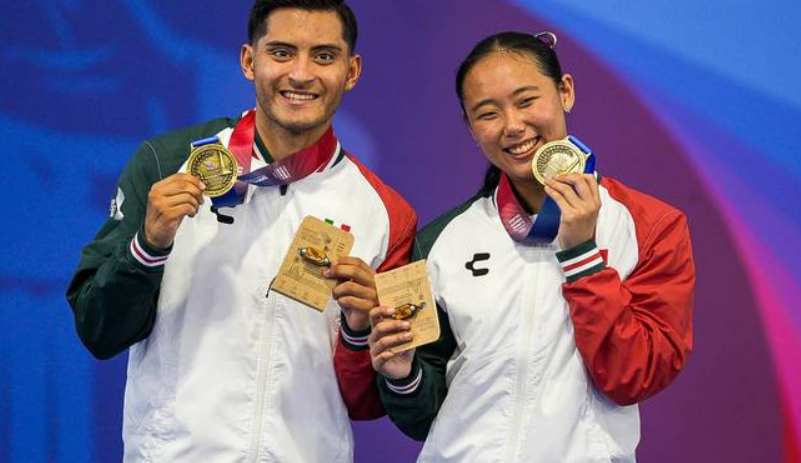 México conquista oro en pareja mixta freestyle de taekwondo poomsae en Santo Domingo 2026
