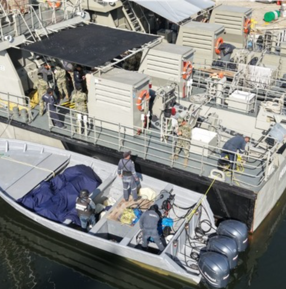 Secretaría de Marina asegura más de 1.5 toneladas de presunta cocaína frente a las costas de Chiapas