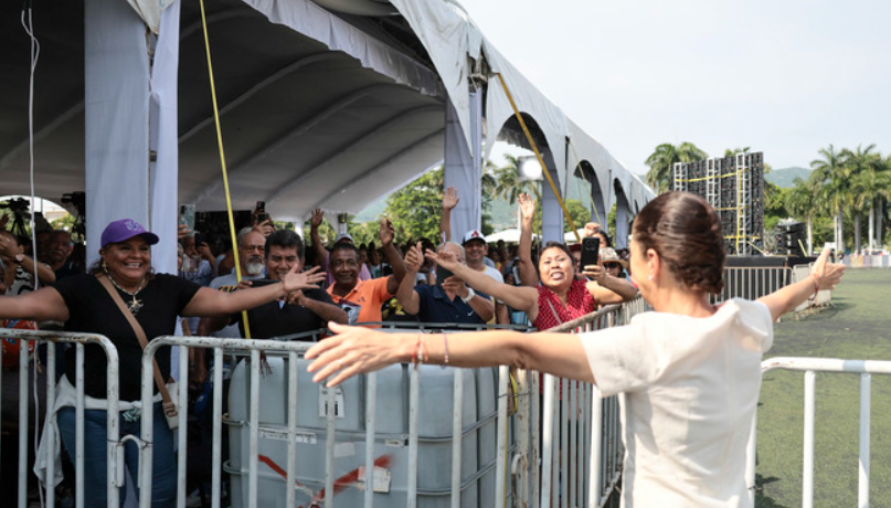 Sheinbaum entrega Pensiones Mujeres Bienestar y anuncia obras de agua para Guerrero