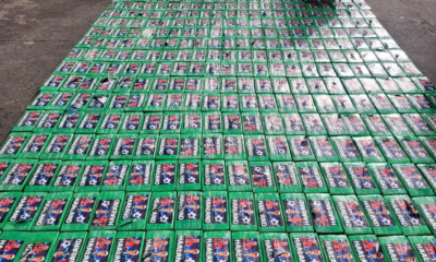 Decomisan 469.6 kilos de cocaína ocultos en un camión en Ecuador
