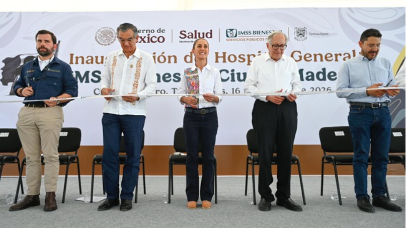 Inaugura Sheinbaum Hospital General del IMSS Bienestar en Ciudad Madero