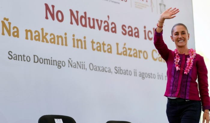 Sheinbaum supervisa reconstrucción de caminos y anuncia más infraestructura para la Mixteca oaxaqueña
