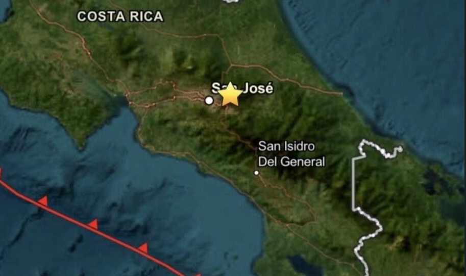 Dos sismos consecutivos sacuden Costa Rica; no se reportan víctimas ni daños
