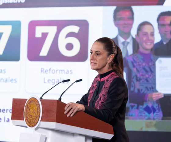 Destaca Sheinbaum reformas constitucionales para recuperar el sentido social y la soberanía