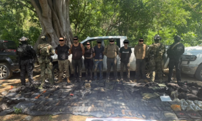Detienen a nueve personas y aseguran armamento y explosivos durante operativo en Sinaloa
