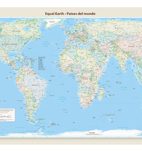 ONU impulsa mapas que representan con mayor precisión el tamaño de los continentes