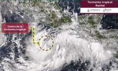 Tormenta tropical “Rachel” genera lluvias intensas y oleaje elevado en el sur del país