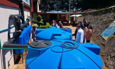 Estudiantes del CECyTEH crean sistema para aprovechar agua de lluvia en Omitlán