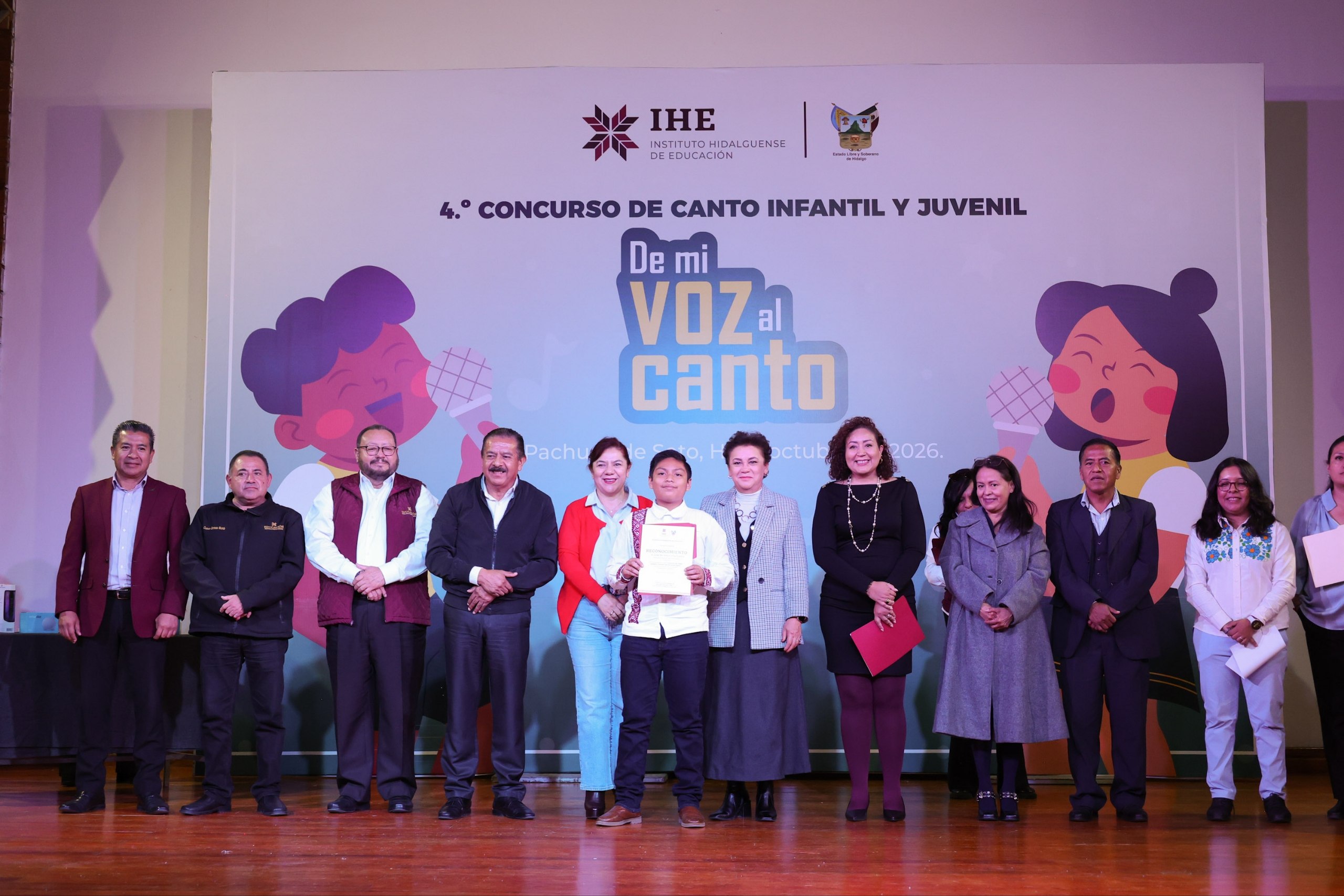 Premia SEPH el talento estudiantil en el 4.º Concurso de Canto “De mi Voz al Canto”