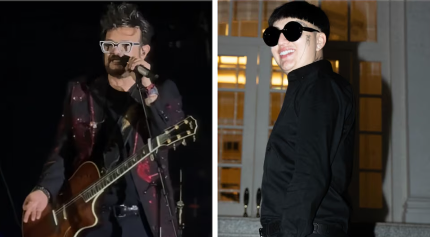Aleks Syntek y Dani Flow sorprenden con dueto durante concierto en León