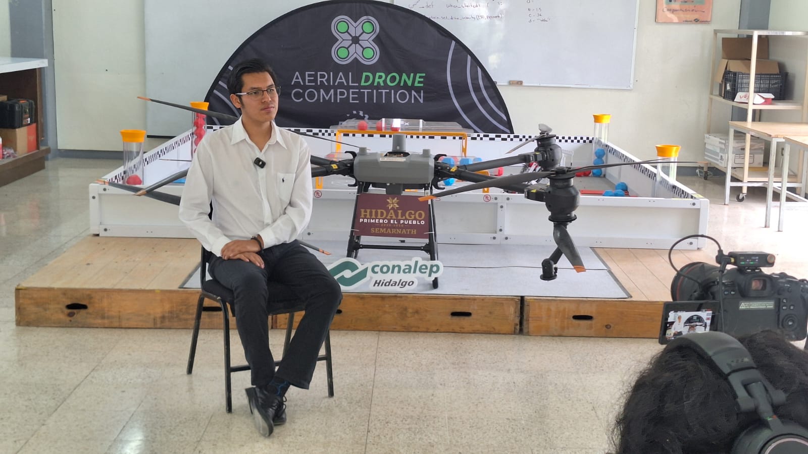 Estudiante de Conalep Hidalgo desarrolla dron para apoyar la reforestación