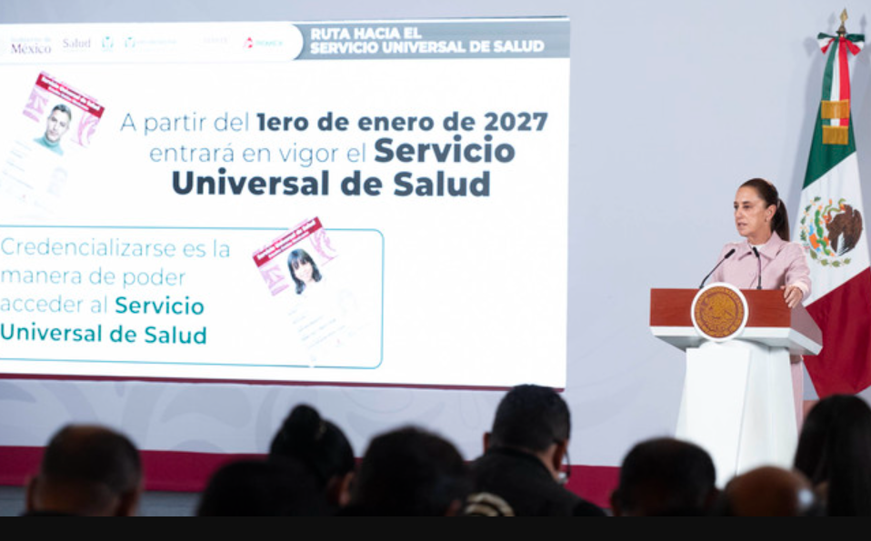 Iniciará en enero de 2027 la apertura de 12 mil 750 consultorios del Servicio Universal de Salud
