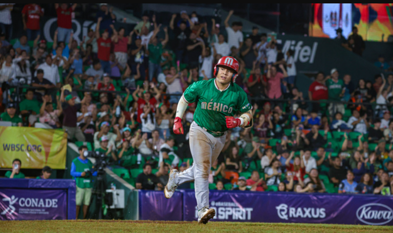 México remonta ante Estados Unidos y se impone 7-1 en la Copa Mundial Sub-15 de Beisbol