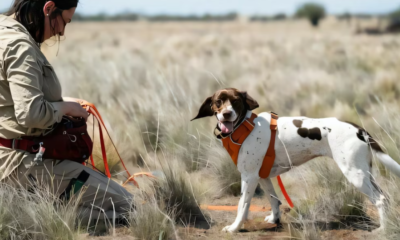 Perros detectores ayudan a proteger al dragón sin orejas, un reptil en peligro en Australia