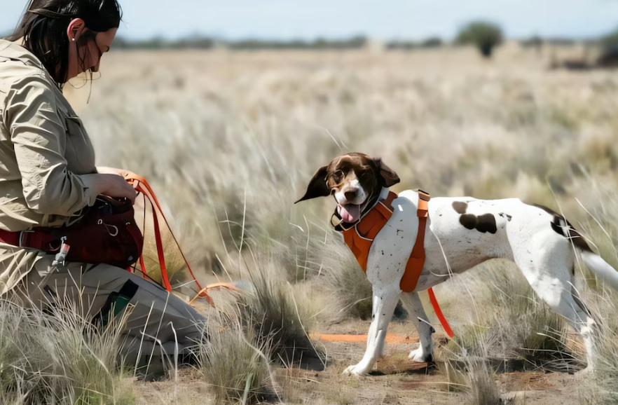 Perros detectores ayudan a proteger al dragón sin orejas, un reptil en peligro en Australia