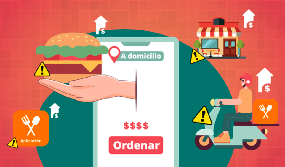 Profeco recomienda revisar cargos y tarifas al utilizar aplicaciones de comida a domicilio