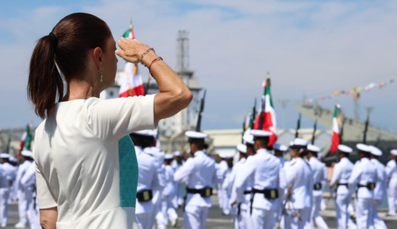 Reconoce Sheinbaum lealtad y patriotismo de las Fuerzas Armadas en aniversario de la Armada de México