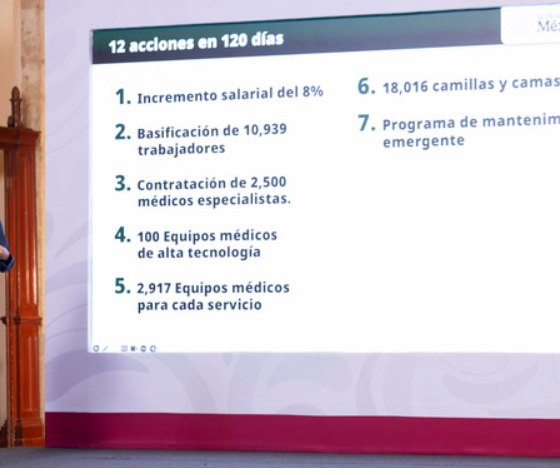 Sheinbaum anuncia 12 acciones para fortalecer al IMSS en los próximos 120 días