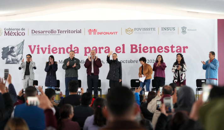 Sheinbaum entrega 931 viviendas del programa Vivienda para el Bienestar