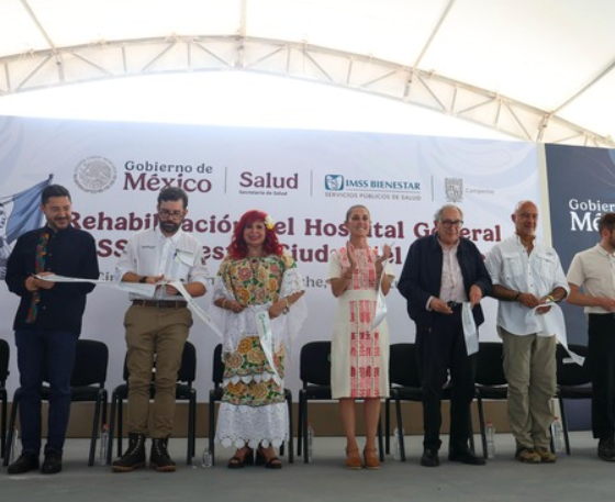 Sheinbaum entrega rehabilitación del Hospital General del IMSS Bienestar