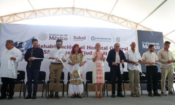 Sheinbaum entrega rehabilitación del Hospital General del IMSS Bienestar