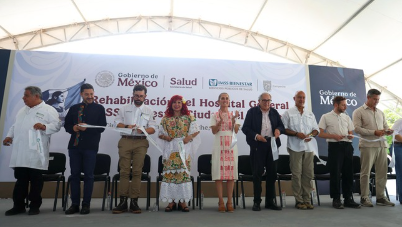 Sheinbaum entrega rehabilitación del Hospital General del IMSS Bienestar