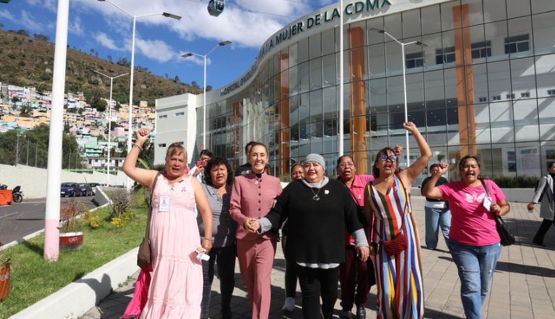 Sheinbaum visita el Hospital Oncológico para la Mujer de IMSS Bienestar, en la Ciudad de México